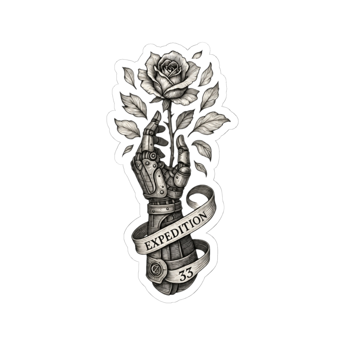 Expedition 33 Clair Obscur Artwork Hand Rose Videogame | Clair Obscur: Expedition 33 - alternate angle 1, merchandise